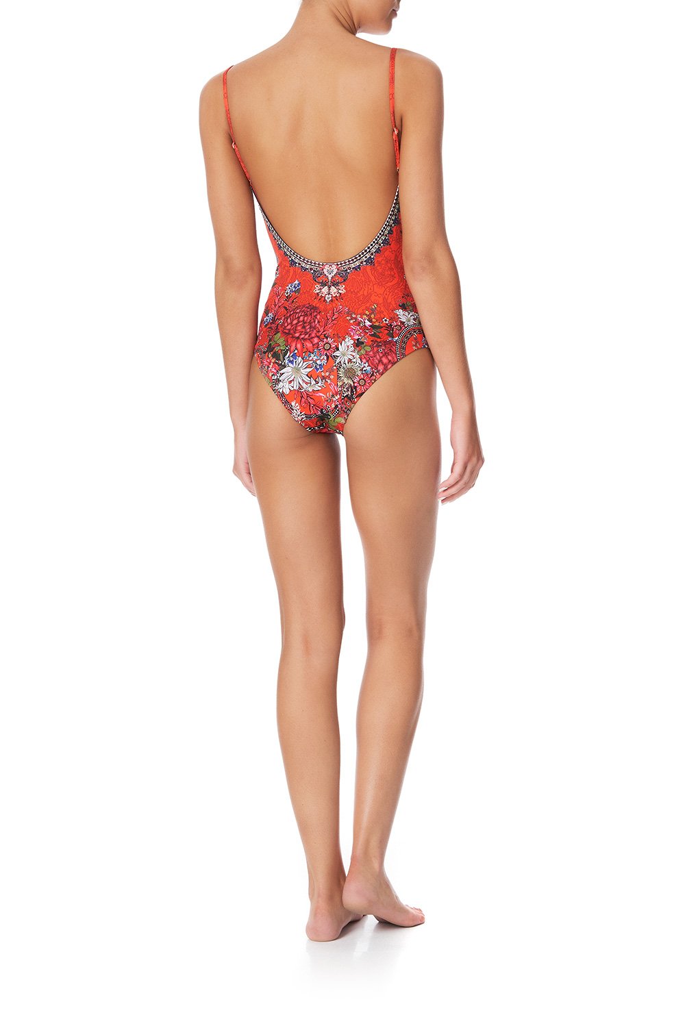 WIRED V-NECK ONE PIECE WONDERING WARATAH
