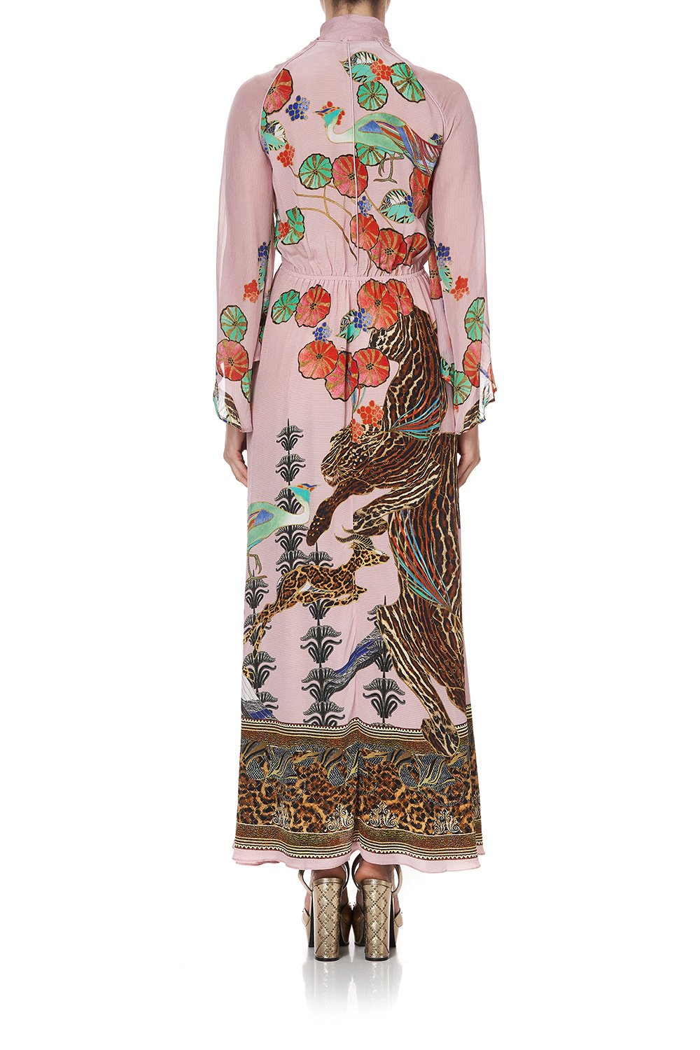 WRAP DRESS WITH NECK TIE ZIBA ZIBA
