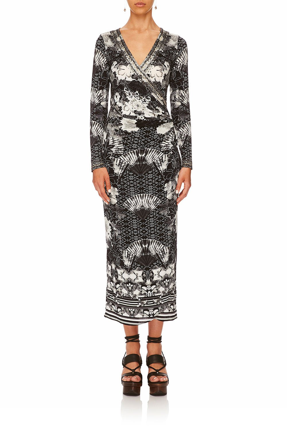 CAMILLA WILD MOONCHILD WRAP DRESS W TIE