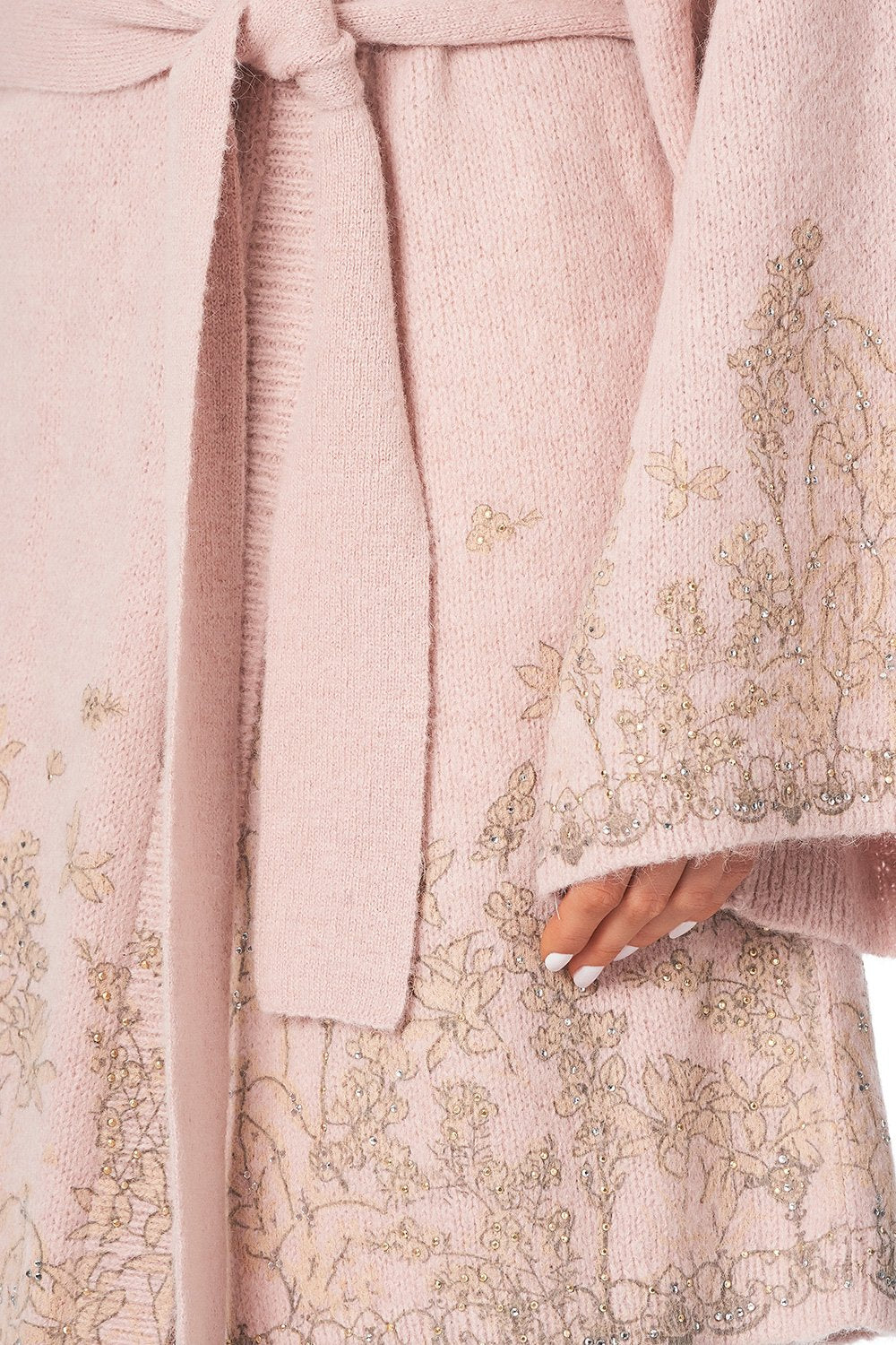 WRAP KNIT WITH KIMONO SLEEVE KINDRED SKIES