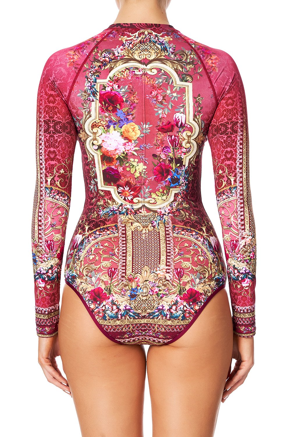 ZIP FRONT PADDLESUIT PALAIS ROUGE