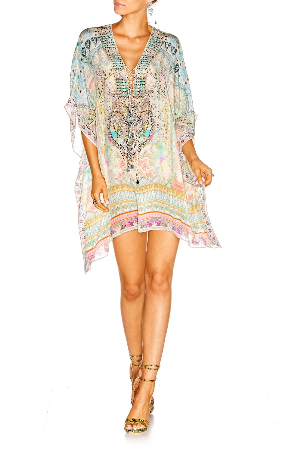 MY DUBAI DREAM SHORT LACE UP KAFTAN
