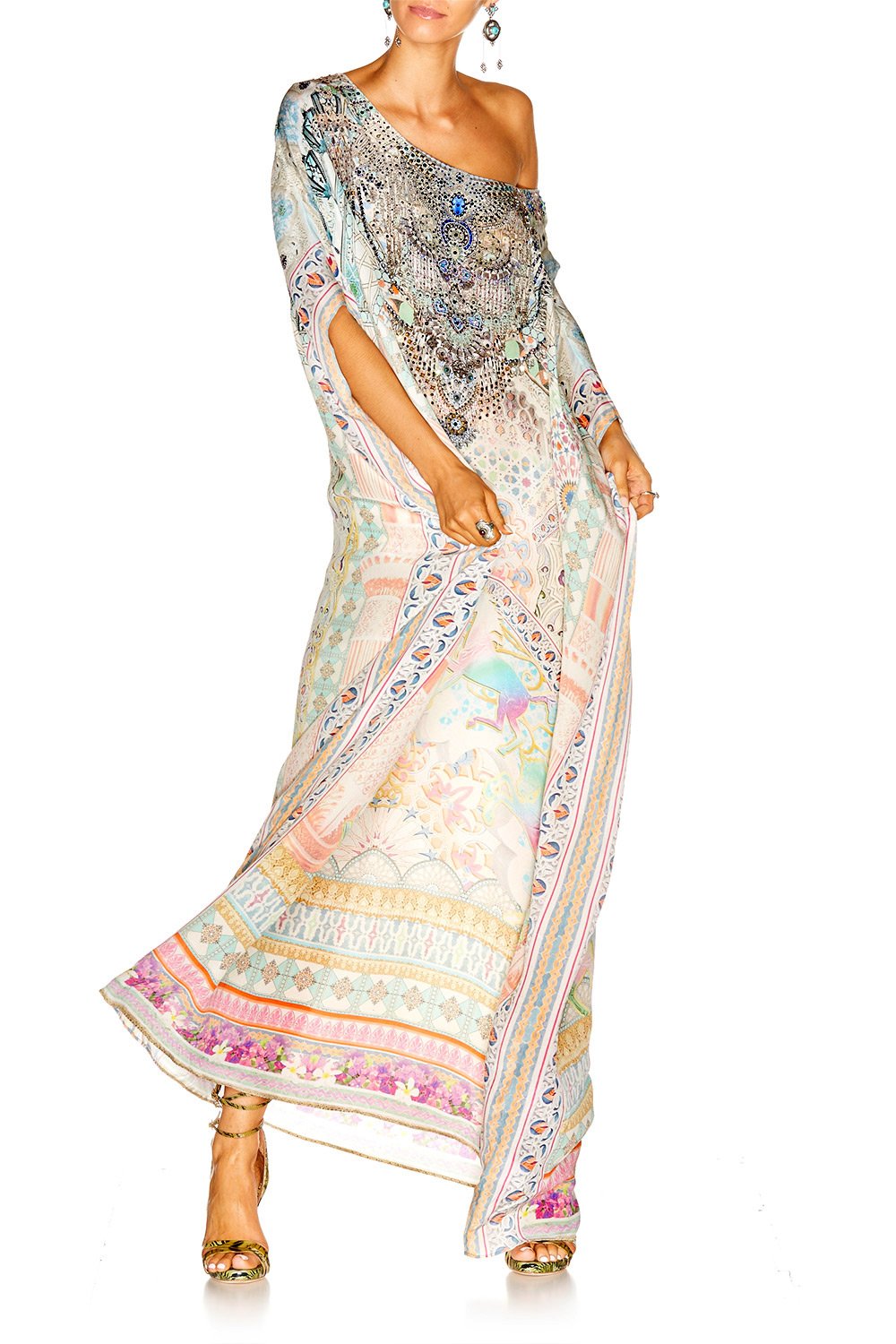 MY DUBAI DREAM ROUND NECK KAFTAN