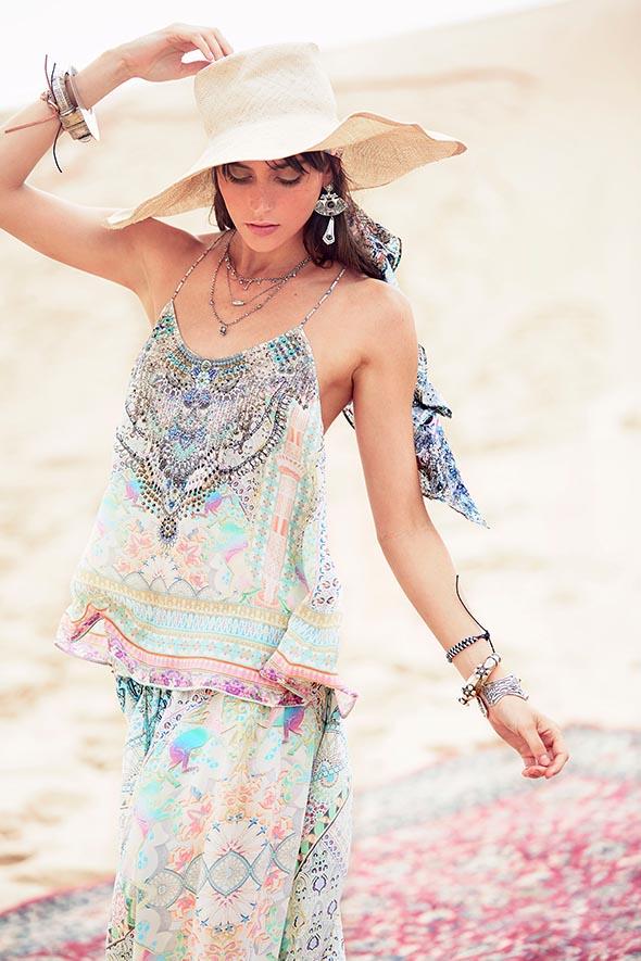 MY DUBAI DREAM T-BACK SHOESTRING TOP