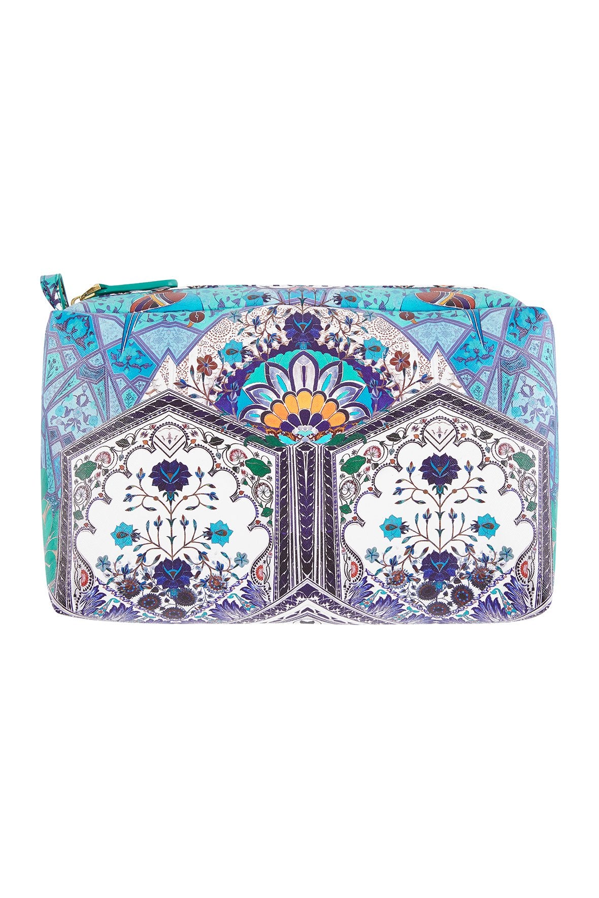 EVERLASTING UDAIPUR SAFFIANO PRINTED MAKE UP BAG