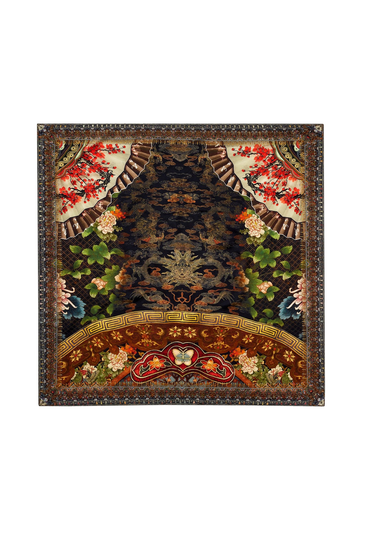 GATHERING DUSK LARGE SQUARE SCARF