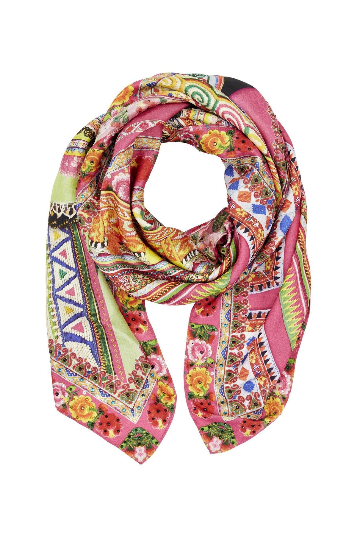 HANI HONEY LARGE SQUARE SCARF