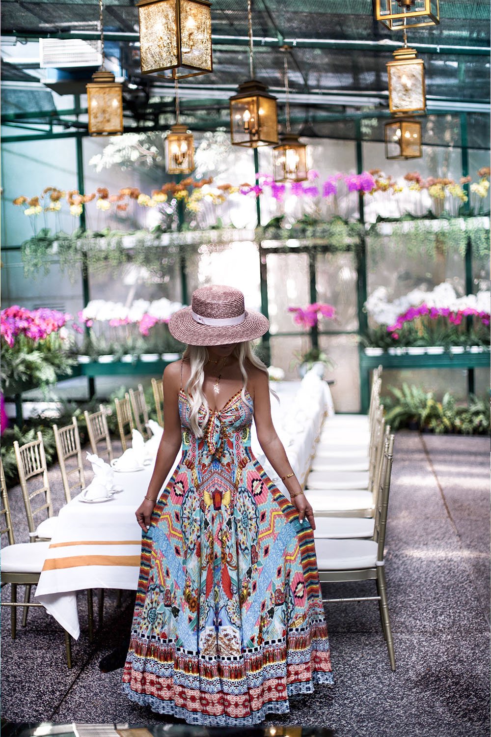 CLOSE TO MY HEART LONG DRESS WITH TIE FRONT