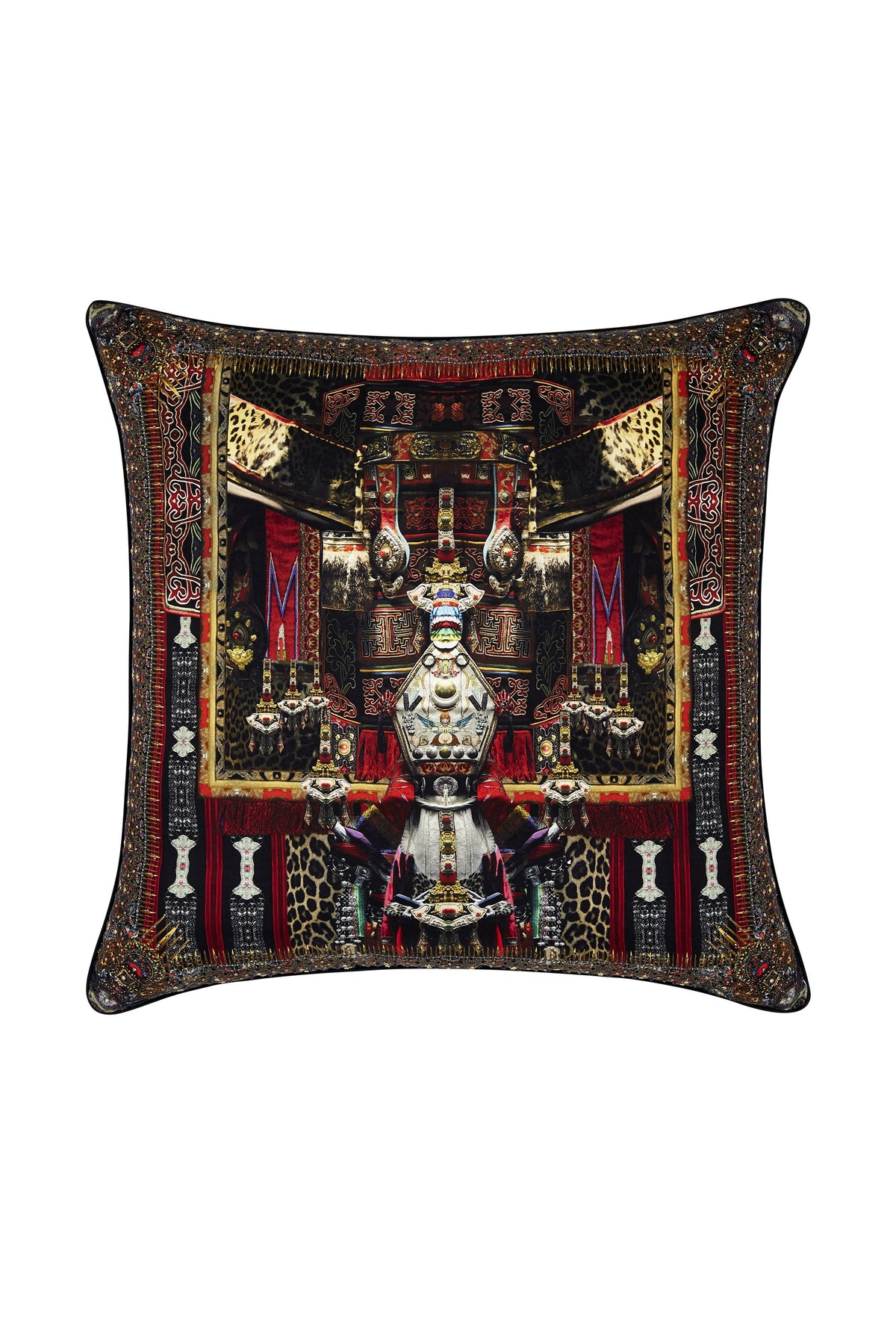 IN A DALAI DAZE LARGE SQUARE CUSHION