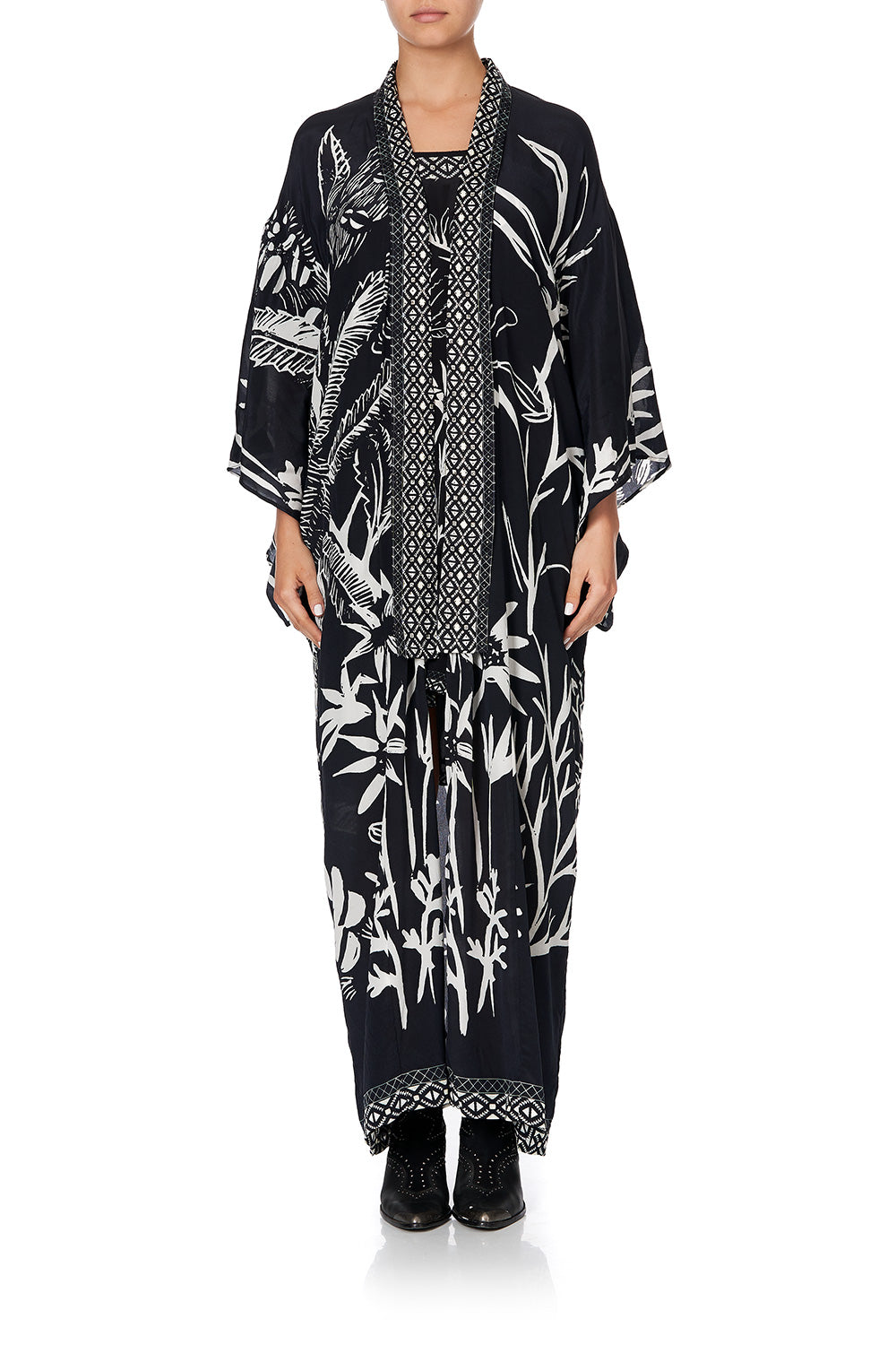 KIMONO COAT BOTANICAL BANDITS