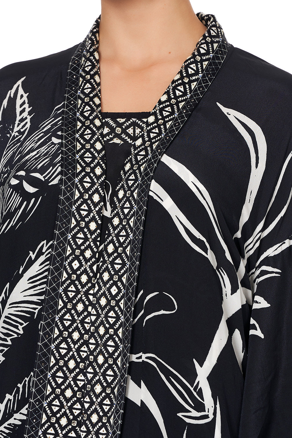 KIMONO COAT BOTANICAL BANDITS