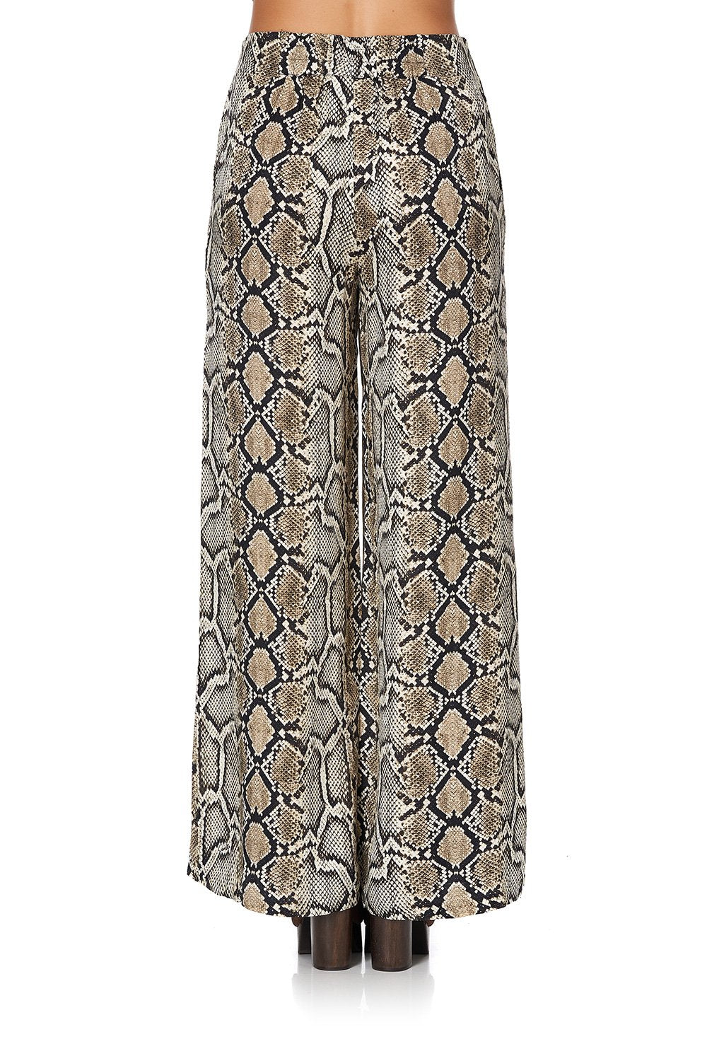 LACE UP FRONT FLARED PANT KAKADU BOO