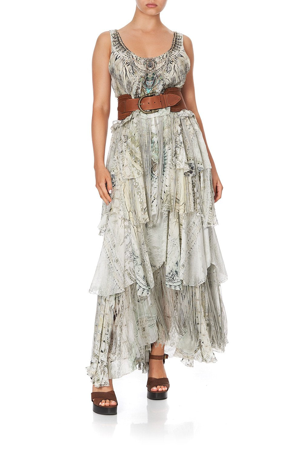 LAYERED FRILL LONG DRESS DAINTREE DREAMING