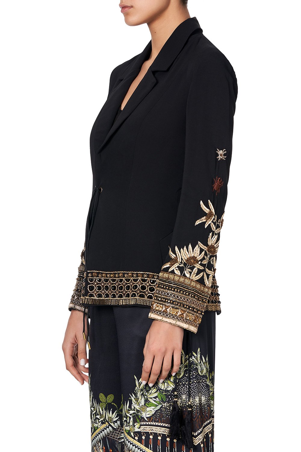 JACKET WITH LACE UP SIDE PANELS BOTANICAL CHRONICLES