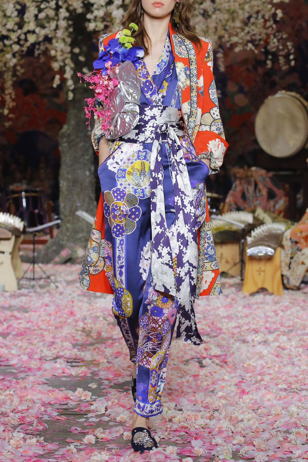 CAMILLA STAR GAZER KIMONO SLEEVE JUMPSUIT WPIPING