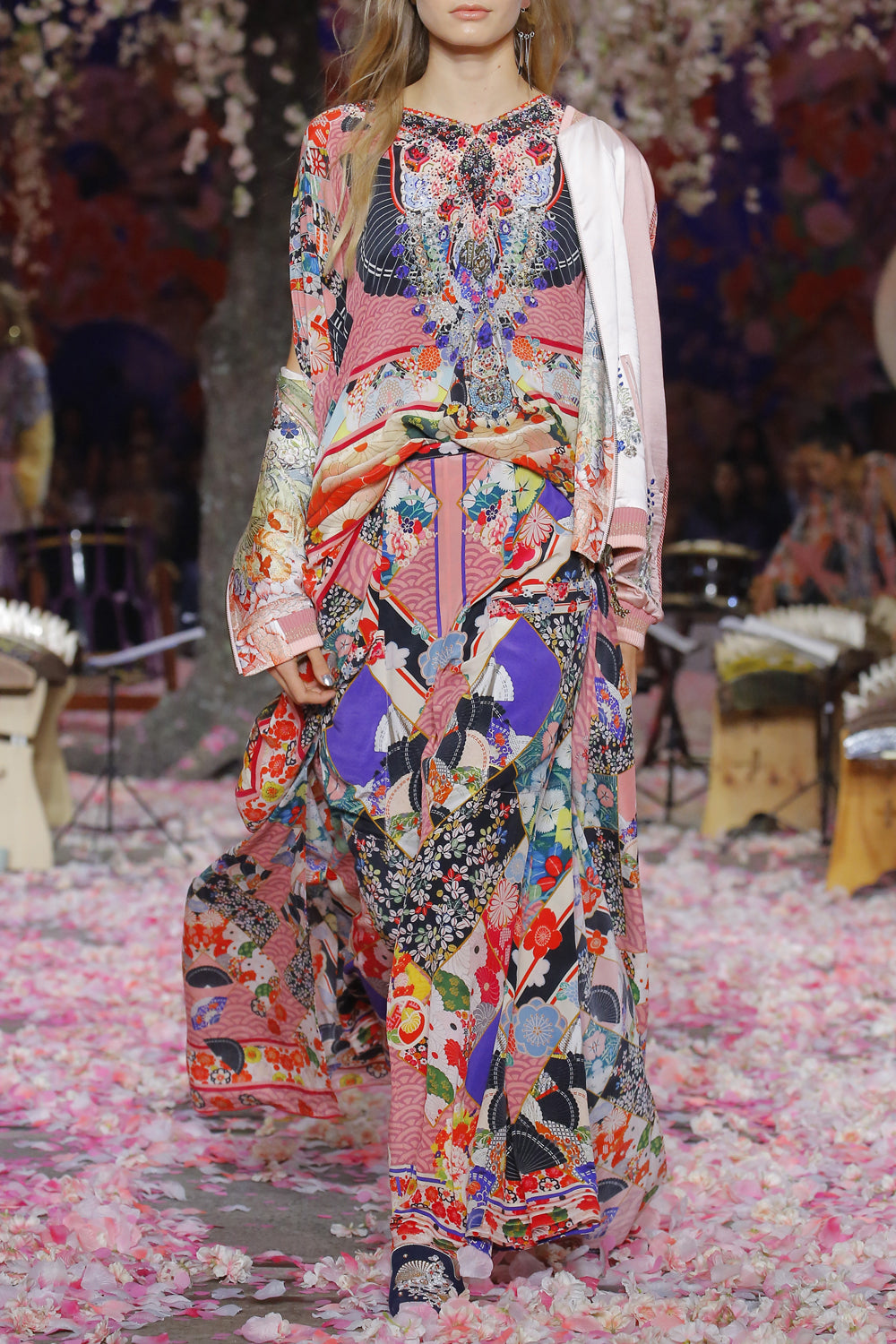 CAMILLA POSTCARDS FROM MARS SPLIT FRONT & SLEEVE KAFTAN