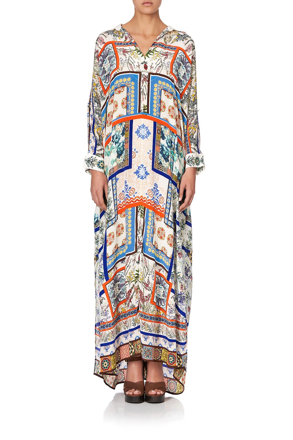 LONG COLLARED KAFTAN GONE COAST