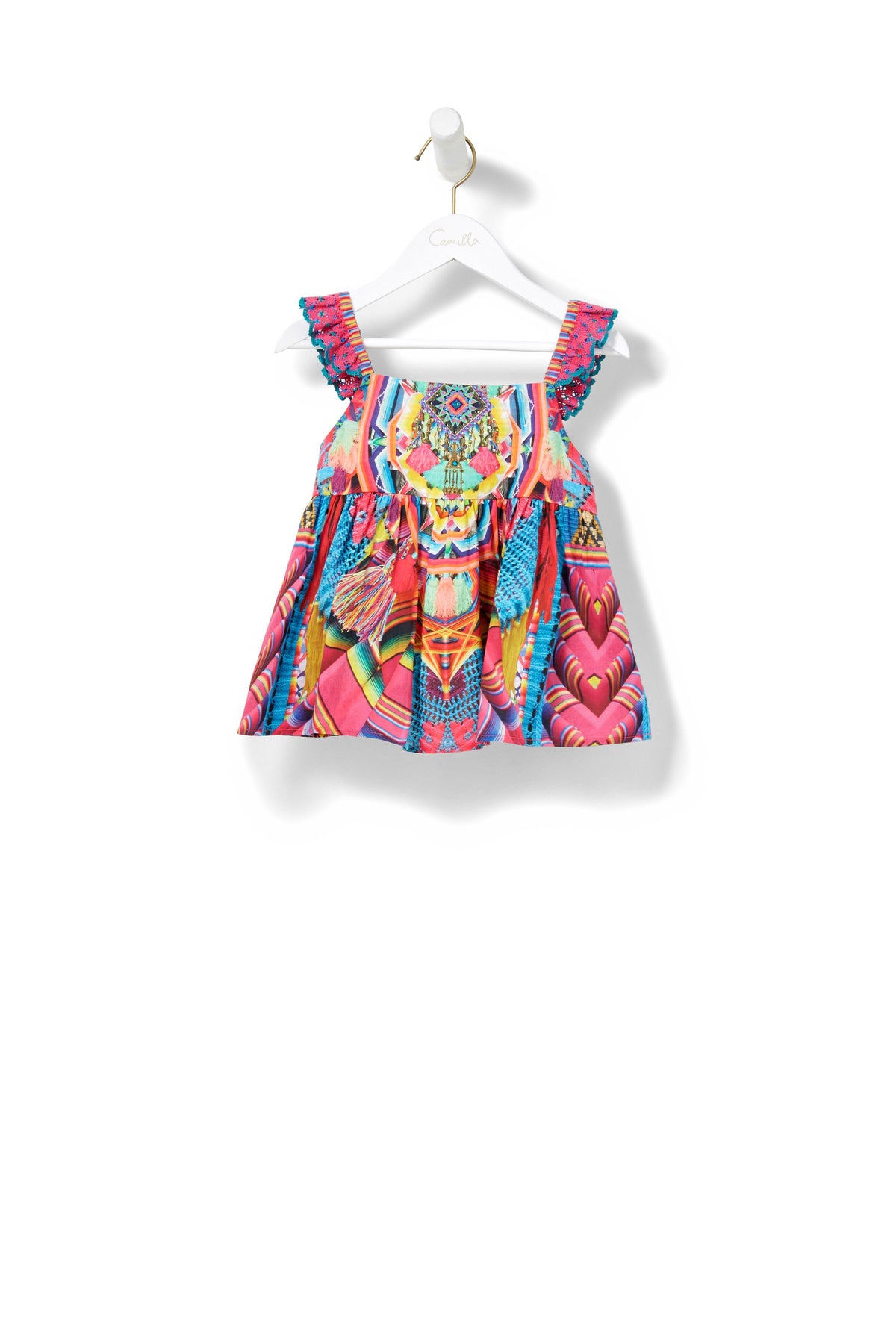 MS MOCHILLA KIDS FRILL STRAP TOP