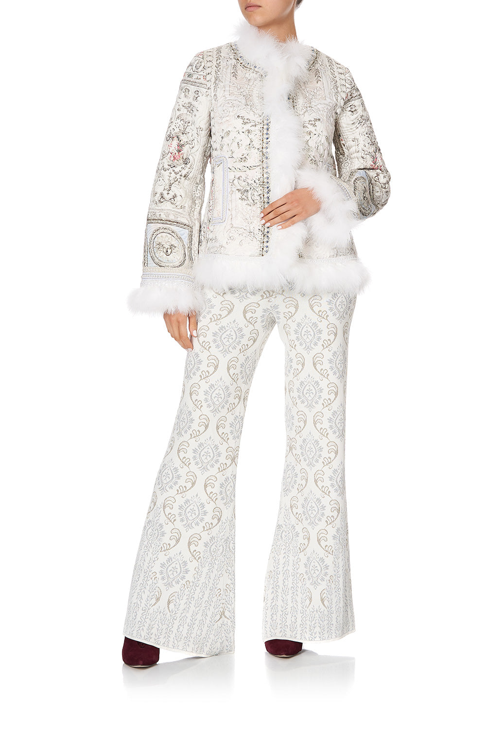 FLARED KNIT PANT CRYSTAL CASTLE