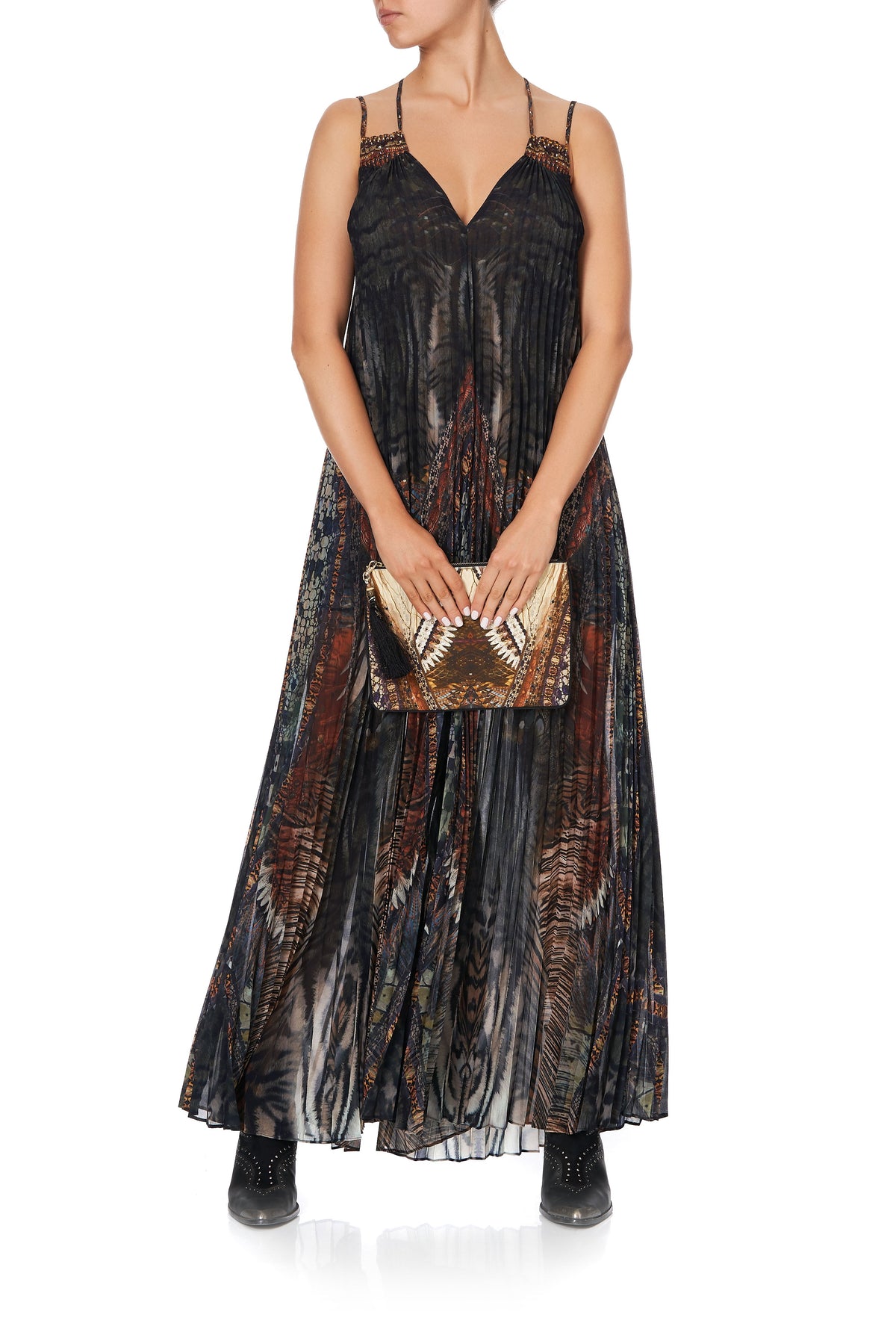 PLEATED JUMPSUIT WITH YOKE KAKADU CALLING