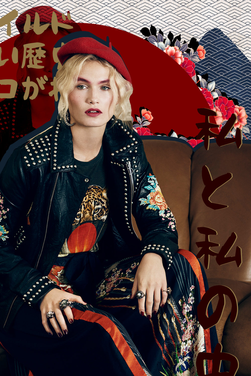 CAMILLA MIDNIGHT MOONCHILD STUDDED BIKER JACKET