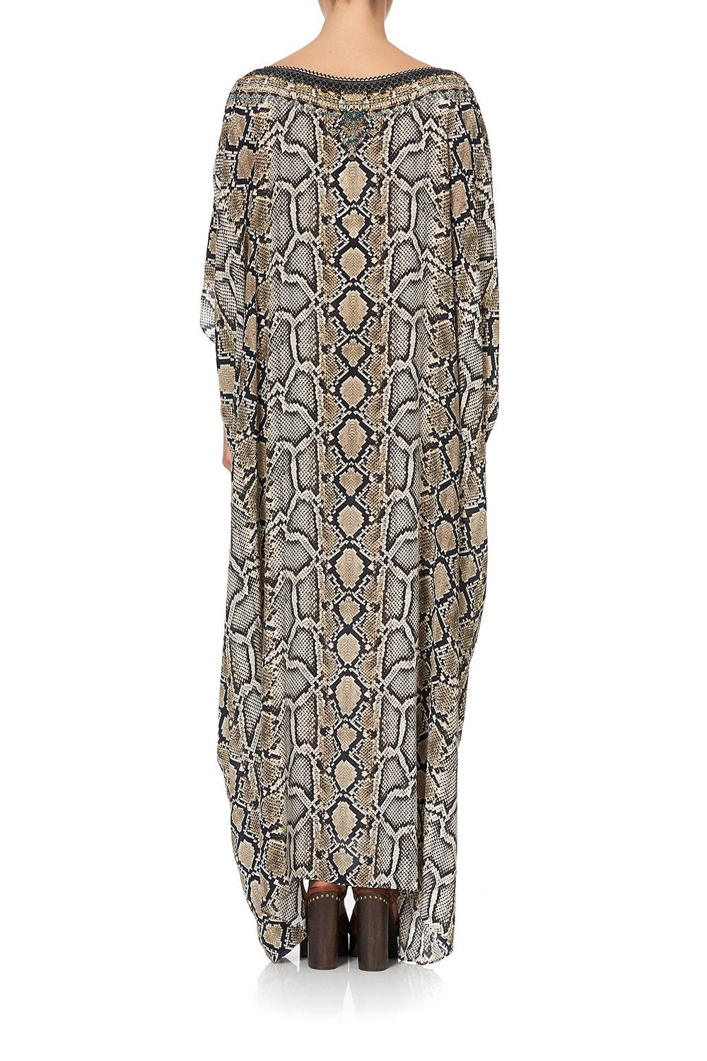 ROUND NECK KAFTAN KAKADU BOO