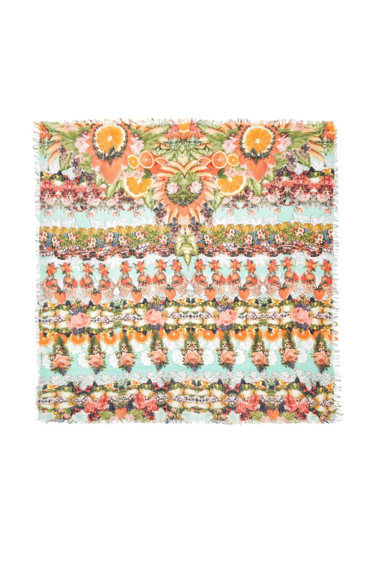 SAMBA SALADA SHEER SCARF W RAW EDGE