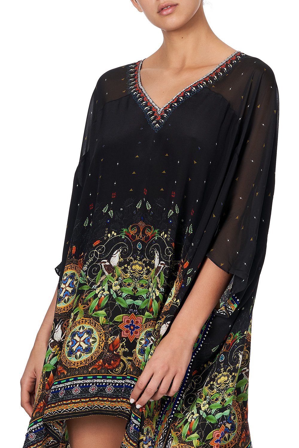 SHORT KAFTAN WITH YOKE BLACKHEATH BETTY