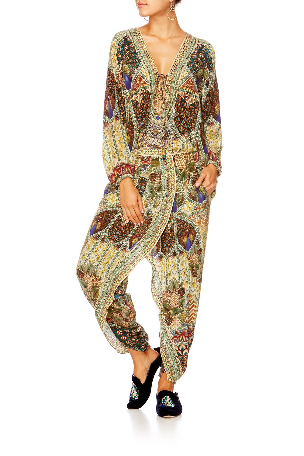 ECHOES OF ENCHANTMENT LACE UP BLOUSE