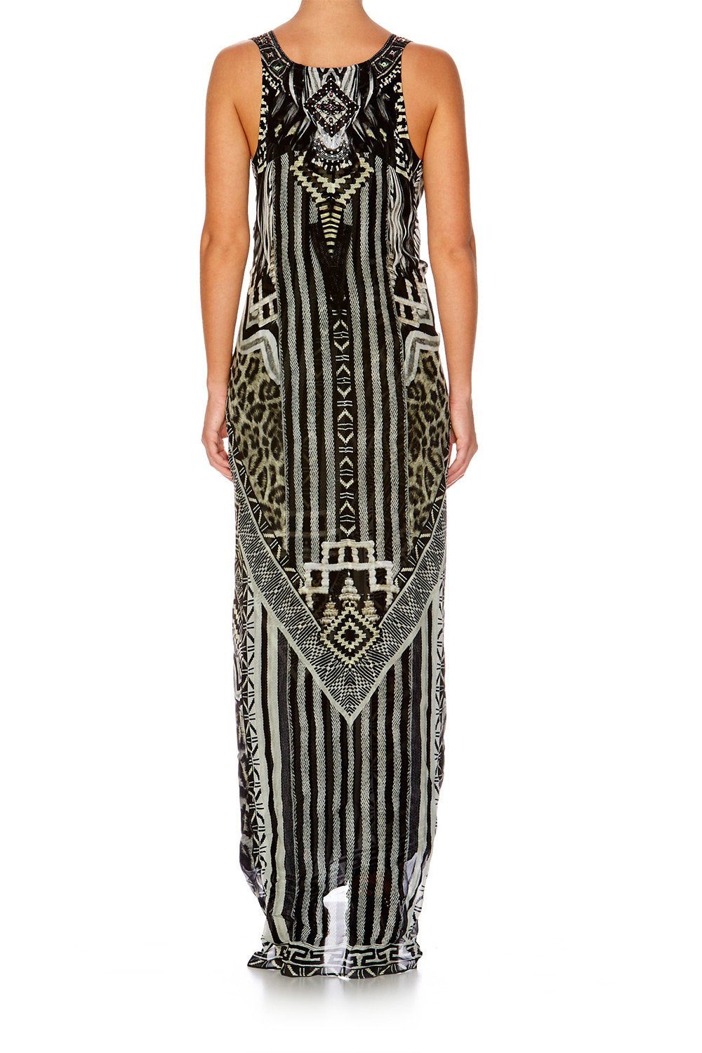 TRIBAL THEORY TIE FRONT MULTIWEAR DRESS