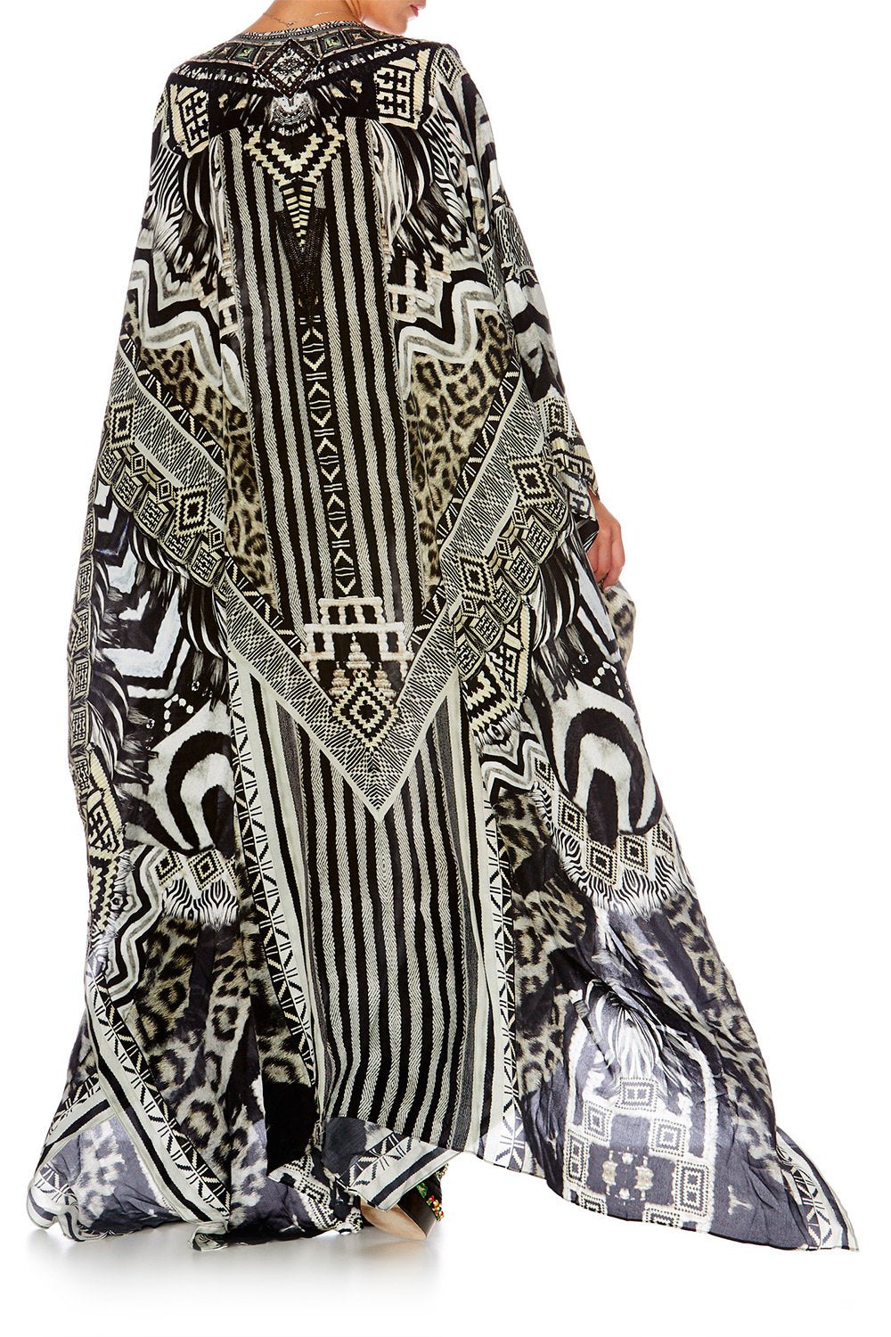 TRIBAL THEORY SPLIT FRONT & SLEEVE KAFTAN