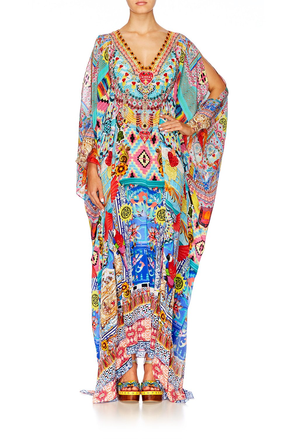 CLOSE TO MY HEART SPLIT FRONT & SLEEVE KAFTAN
