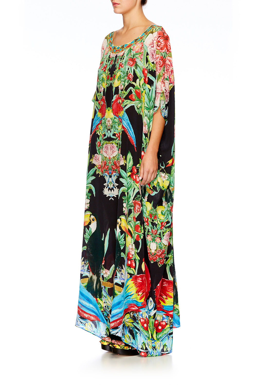 TOUCAN PLAY ROUND NECK KAFTAN