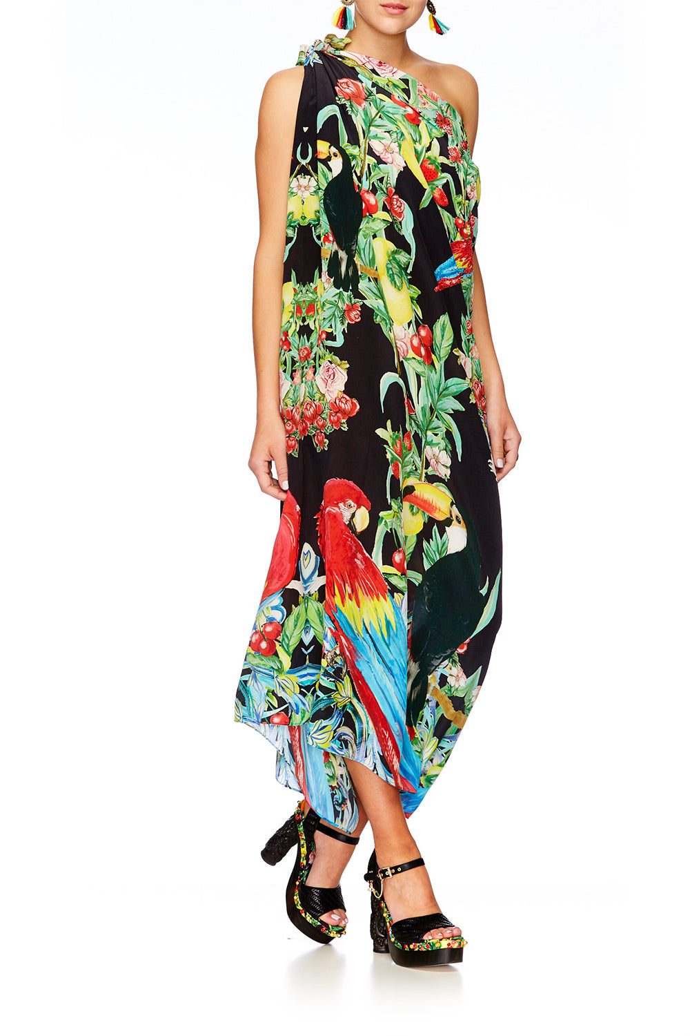 TOUCAN PLAY ROUND NECK KAFTAN