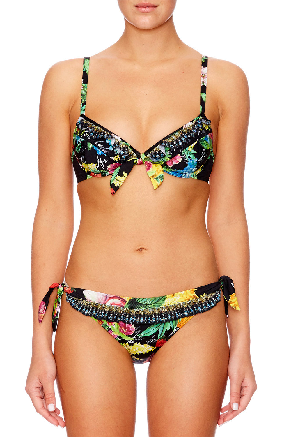 CALL ME CARMEN FRILL TAB TIE BIKINI SET