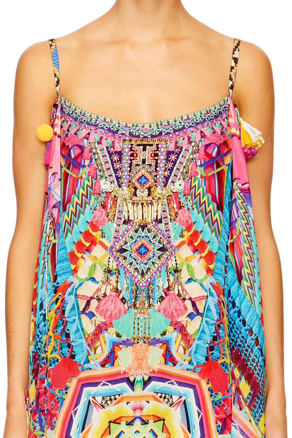 MS MOCHILLA MINI DRESS WITH LONG OVERLAY