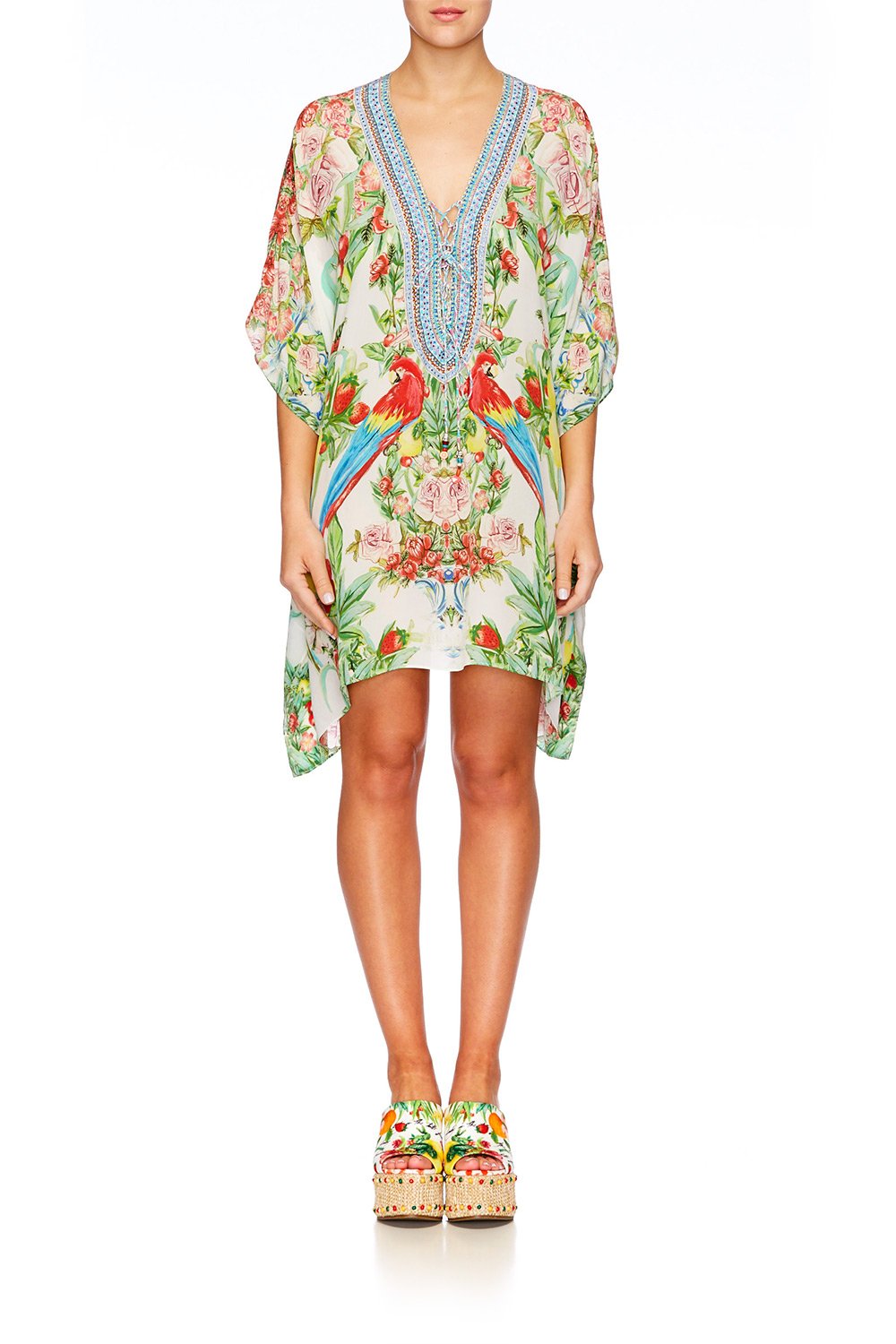 ONE FLEW OVER SHORT LACE UP KAFTAN