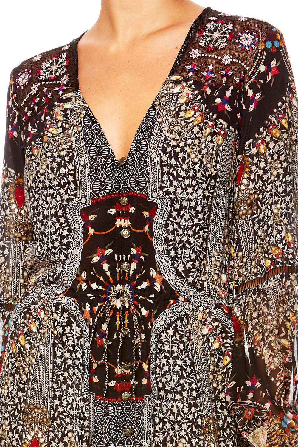 BLISS OF BOHEMIA DOUBLE BREASTED TAILORED JACKET