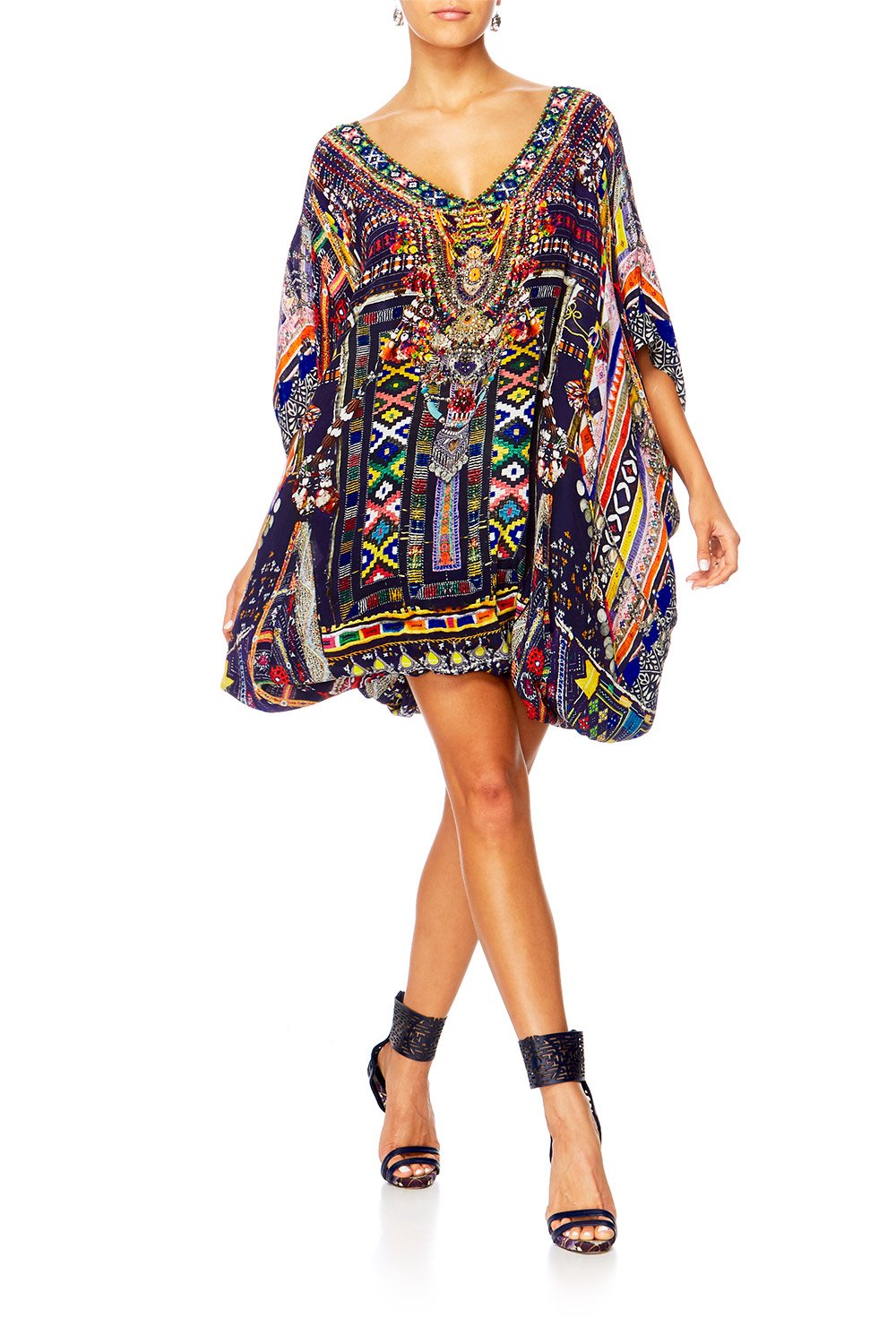 WHERE YOULL FIND ME V-NECK KAFTAN
