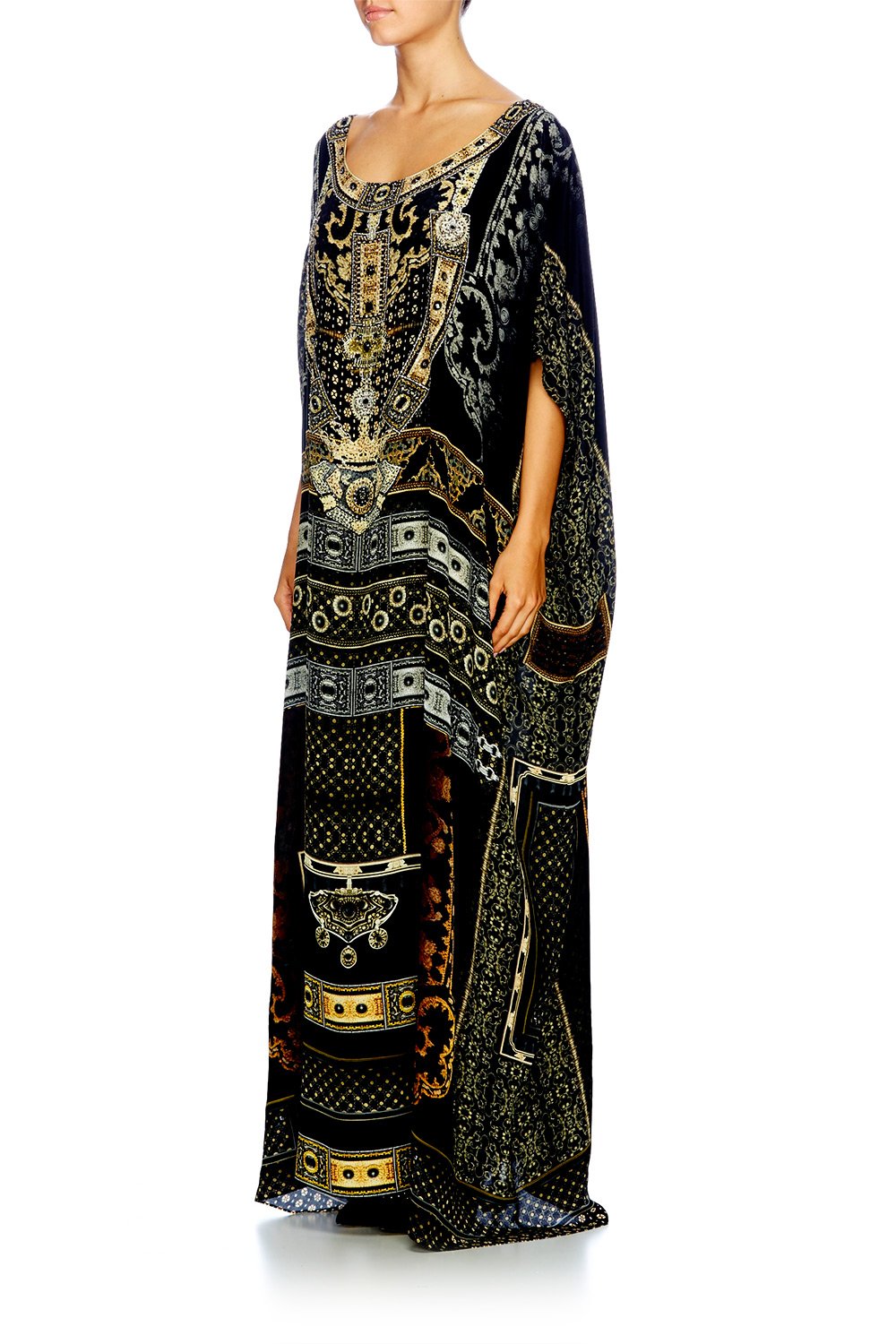 FOR THE LOVE OF LHASA ROUND NECK KAFTAN
