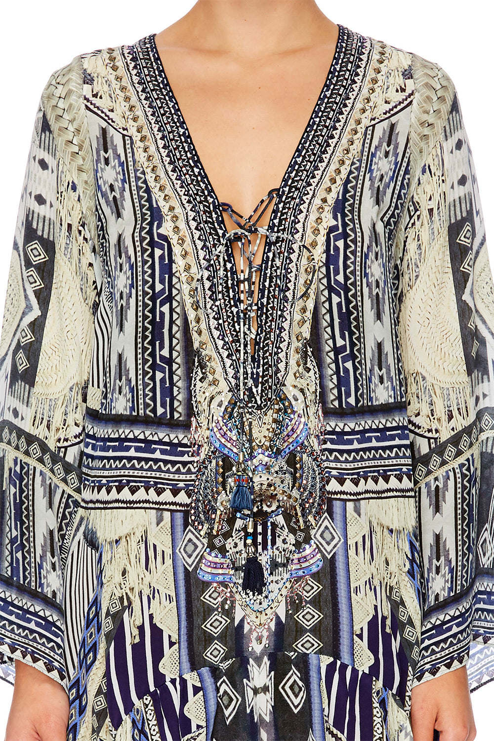 TIE THE KNOT SHORT DRESS W HIGH LOW HEM