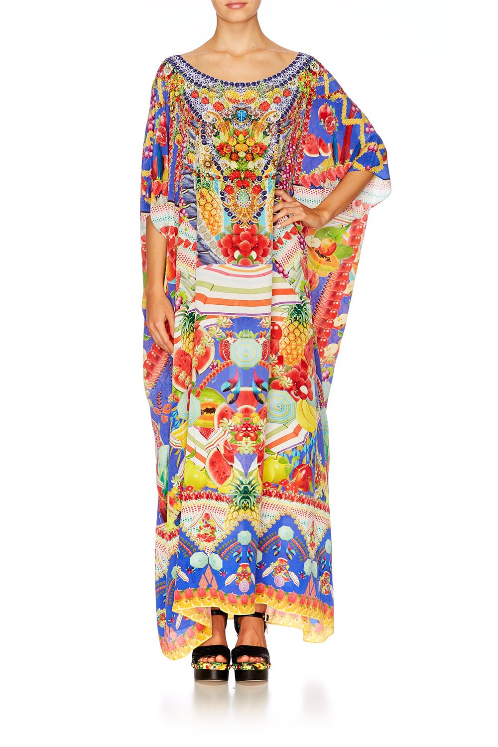 RIO RIOT ROUND NECK KAFTAN