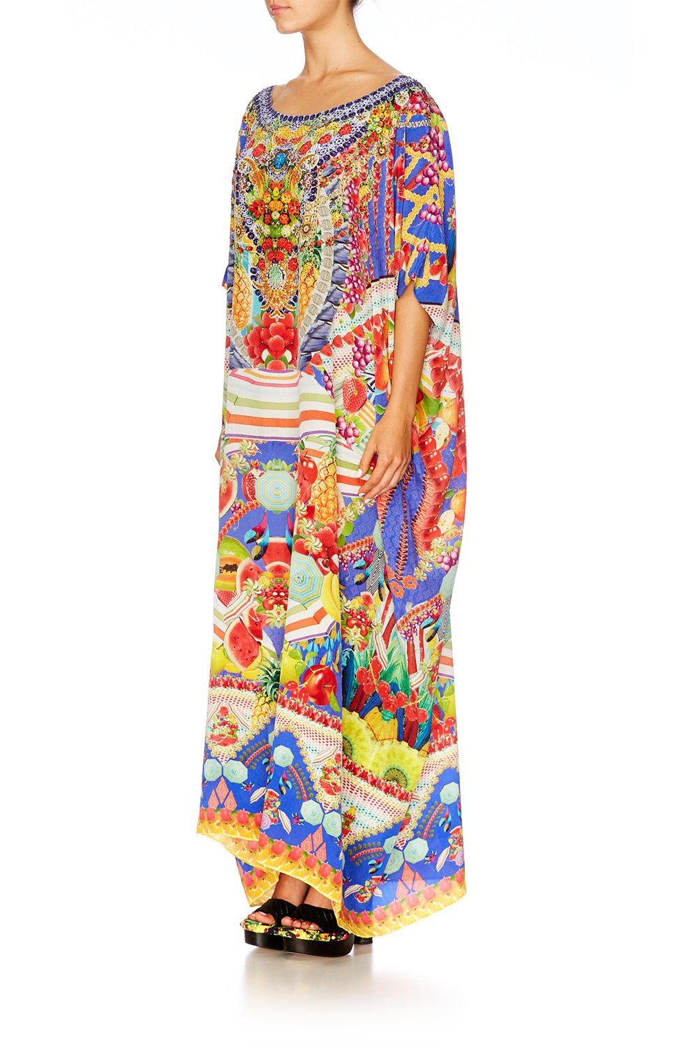 RIO RIOT ROUND NECK KAFTAN