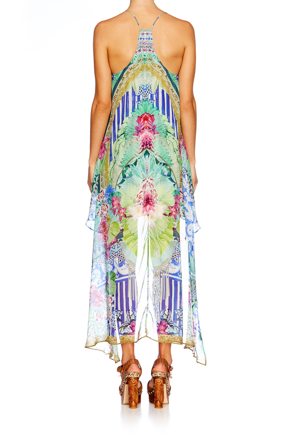 BAHIA BLISS SPLIT FRONT DRESS W LONG BACK