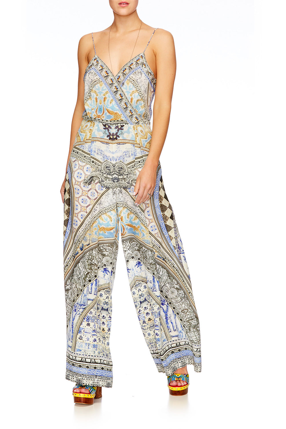 LOST IN A DREAM LOW V CROSS FRONT JUMPSUIT