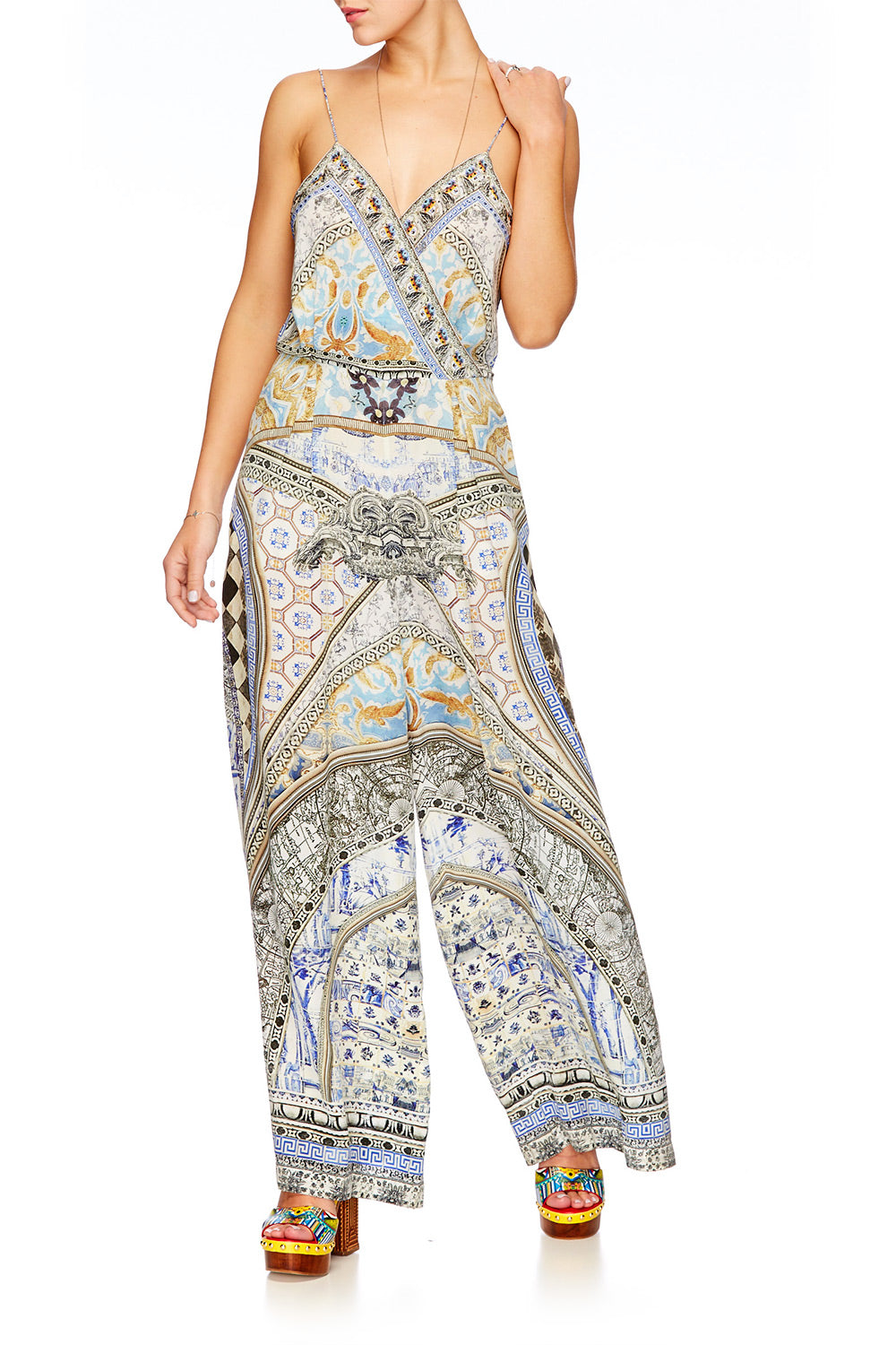 LOST IN A DREAM LOW V CROSS FRONT JUMPSUIT