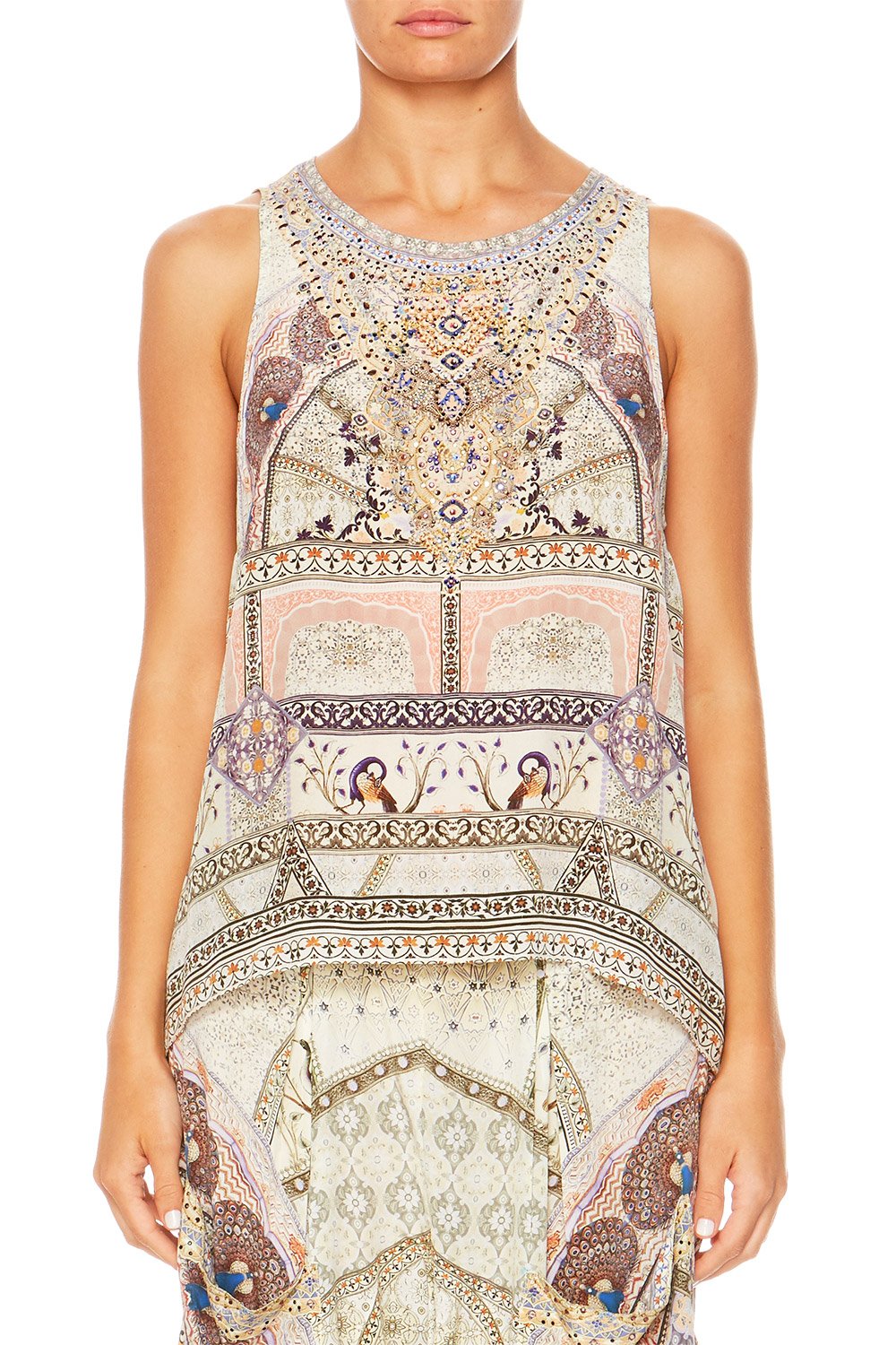 MAMA BAKSHI BUTTON BACK TOP