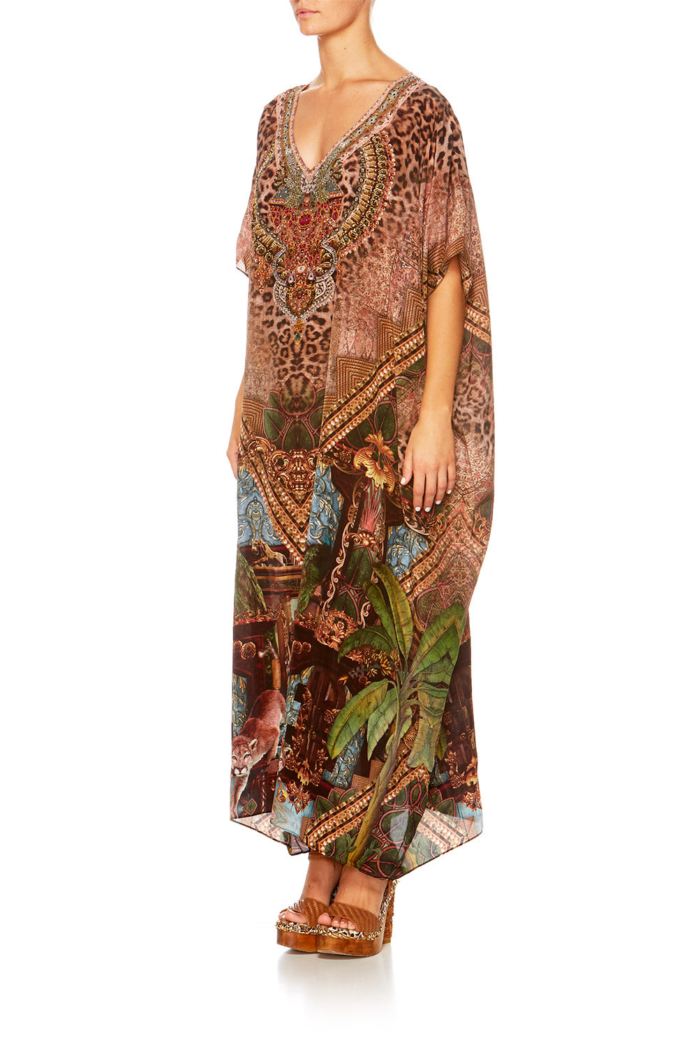 THE GYPSY LOUNGE V-NECK KAFTAN