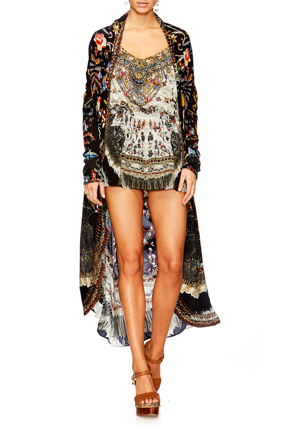 DANCING IN THE DARK LONG CASUAL JACKET W POCKETS