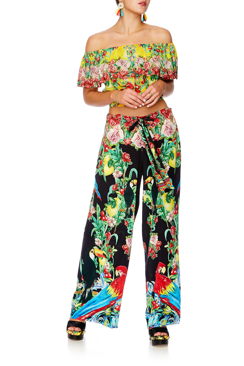 TOUCAN PLAY LOUNGE TROUSER W TIE WAIST